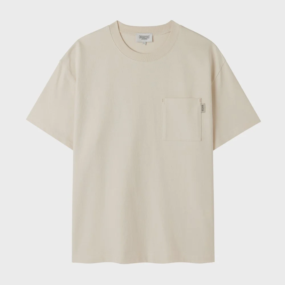 POCKET HALF SLEEVE T-SHIRT - CREAM (P253UTS410)