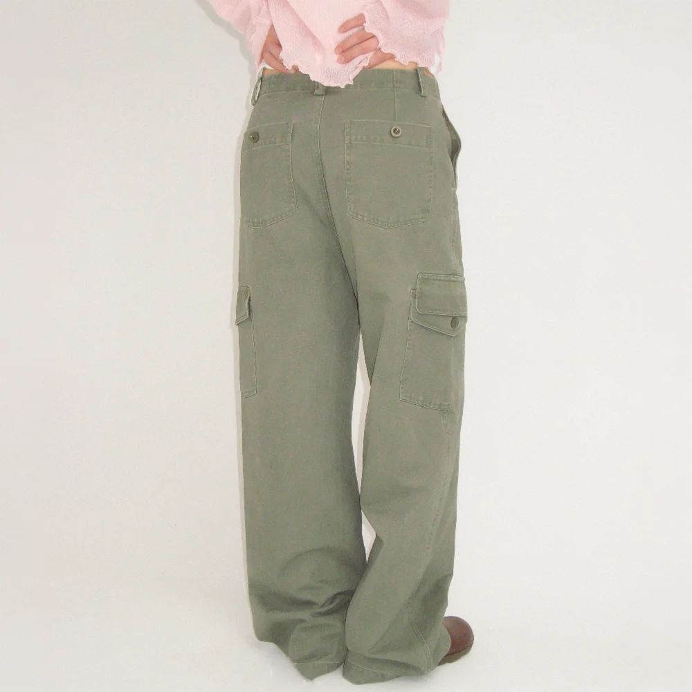 PIGMENT DOUBLE CARGO PANTS KHAKI