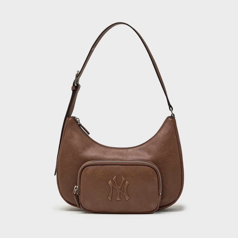 基本款 復古 標誌 Hobo Bag NY (Brown)
