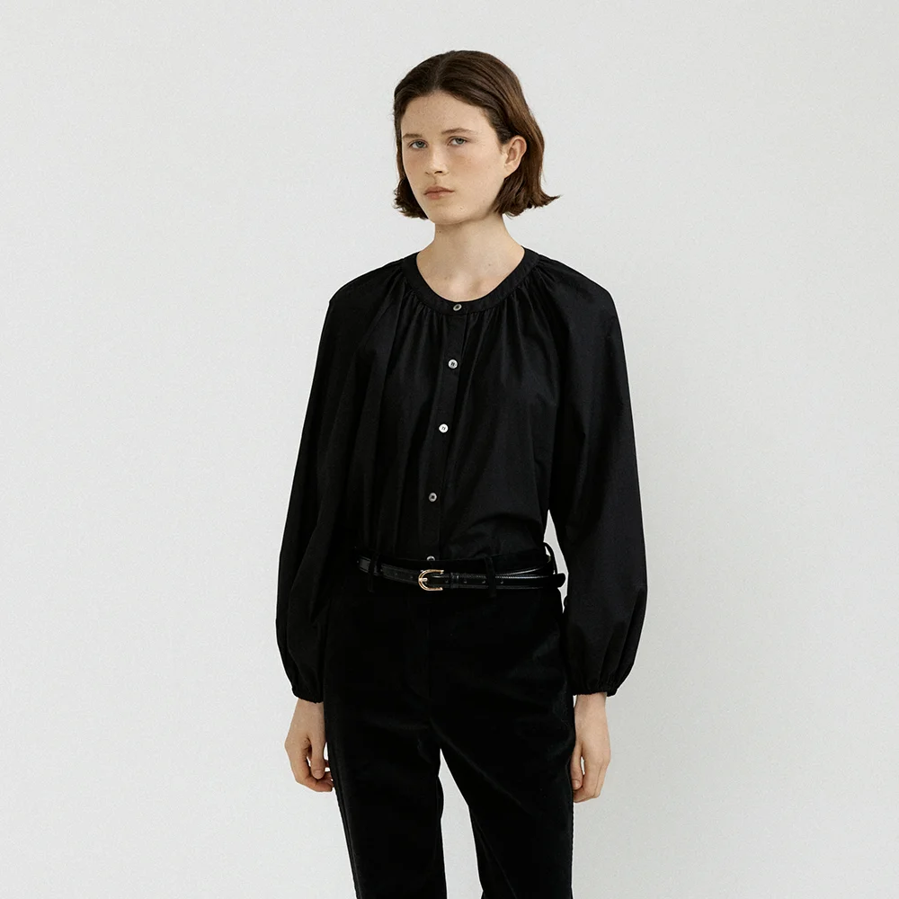 Shirring Shirt (Black)