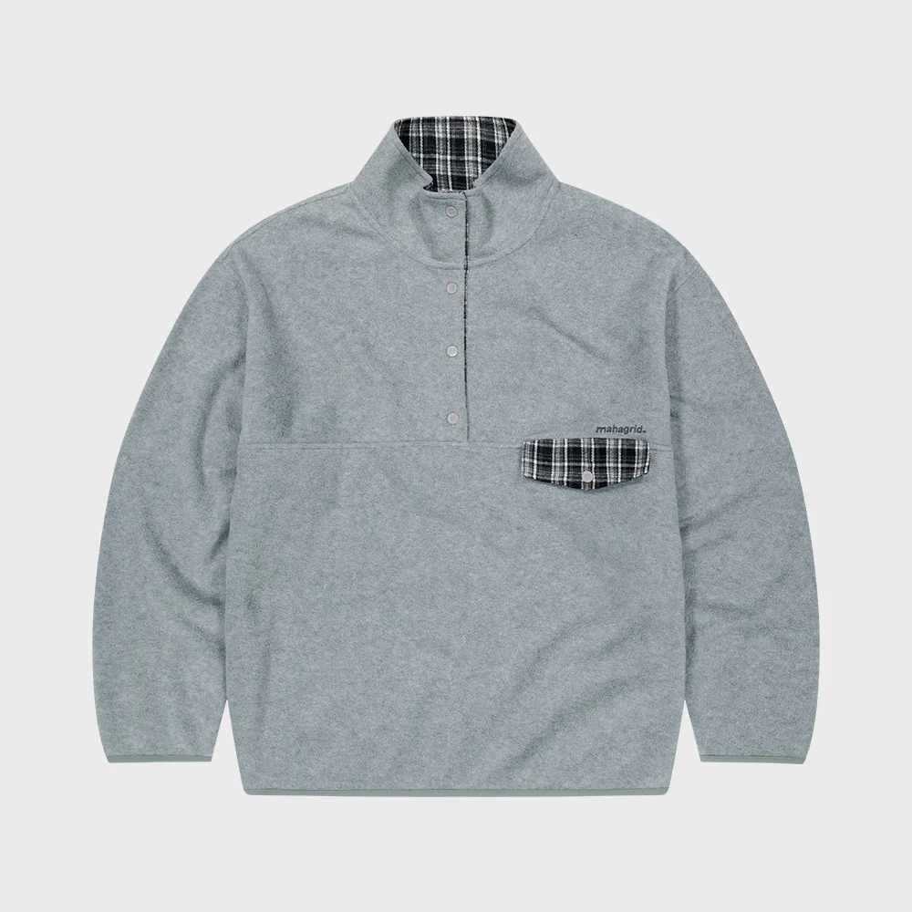 CHECK FLEECE ANORAK