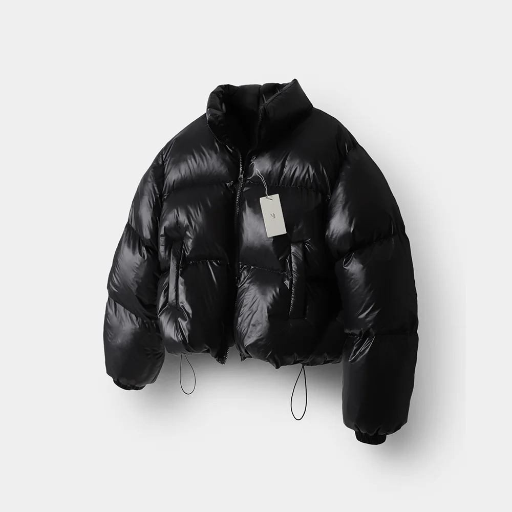 (woman) Puffer 短版 短款羽絨服_Glossy Black