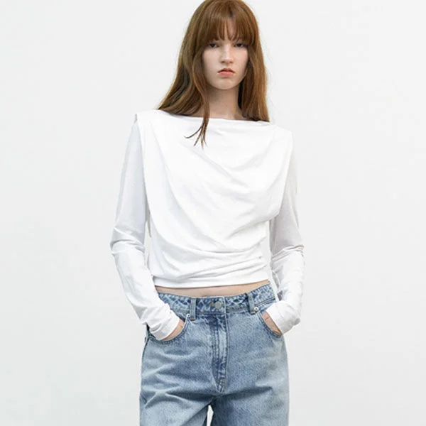 DRAPING DETAIL TOP (T-7167)