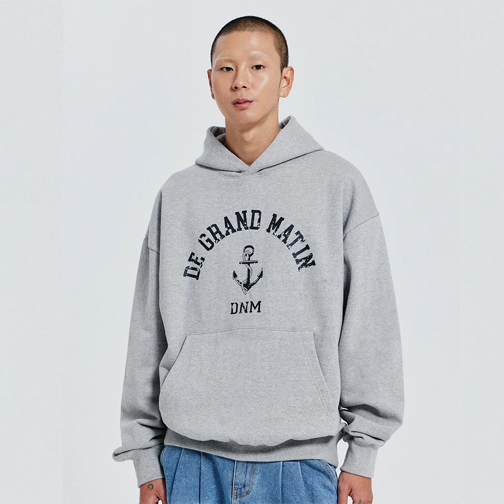 V.HEAVY HOOD SWEAT GRAND_MELANGE GRAY