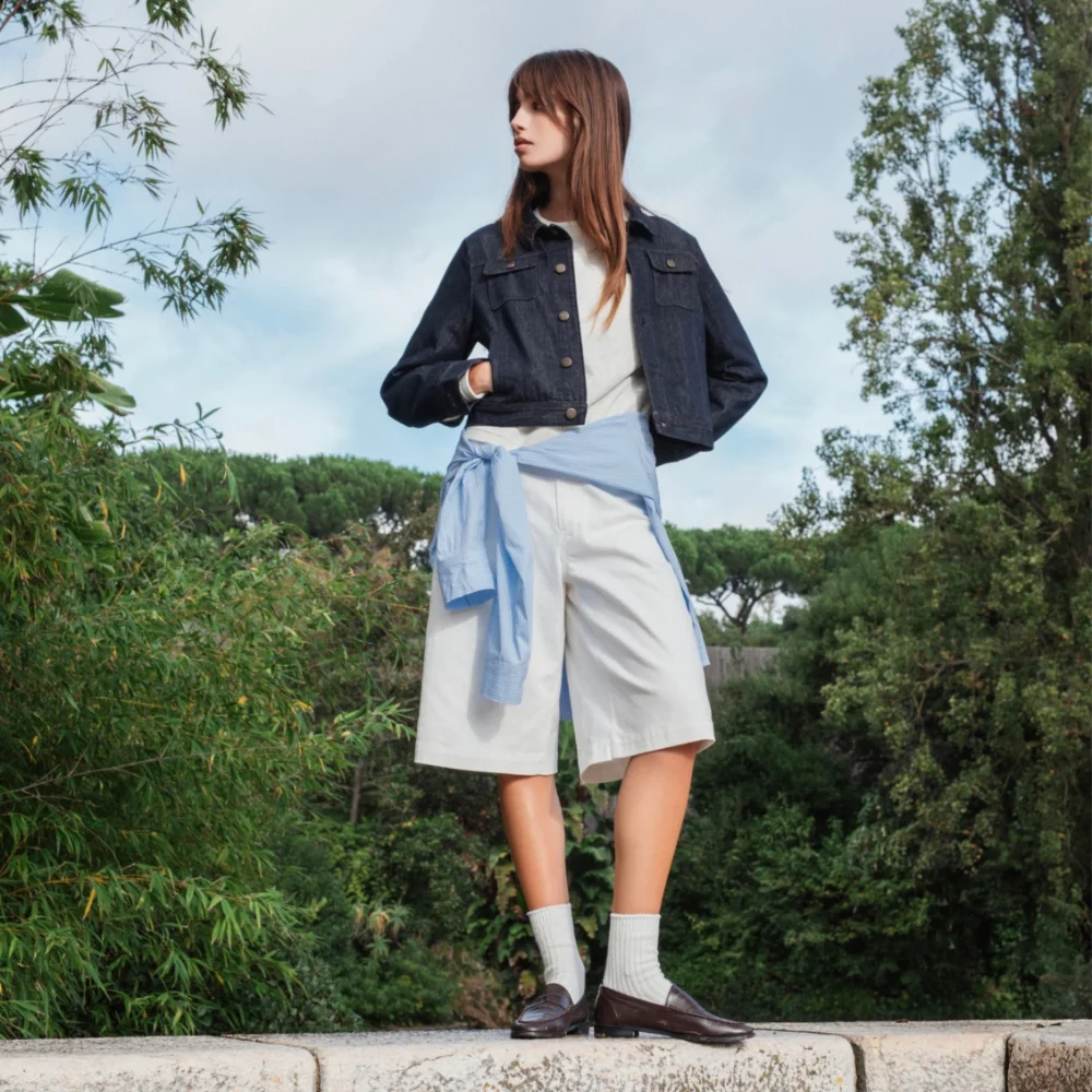 (W) 經典 Non-fade 牛仔 Trucker 外套 靛藍