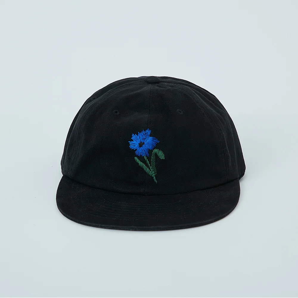 Vintage Flower Ballcap - Black