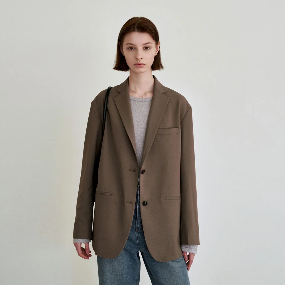 SIGNATURE STANDARD SINGLE JACKET_BROWN