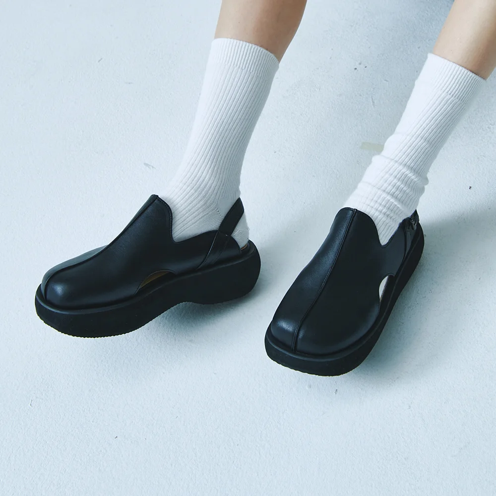 Barell strap loafer(Black)