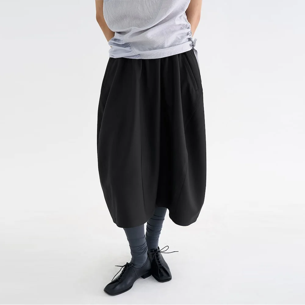 Balloon Skirt Black (AG6227B015)