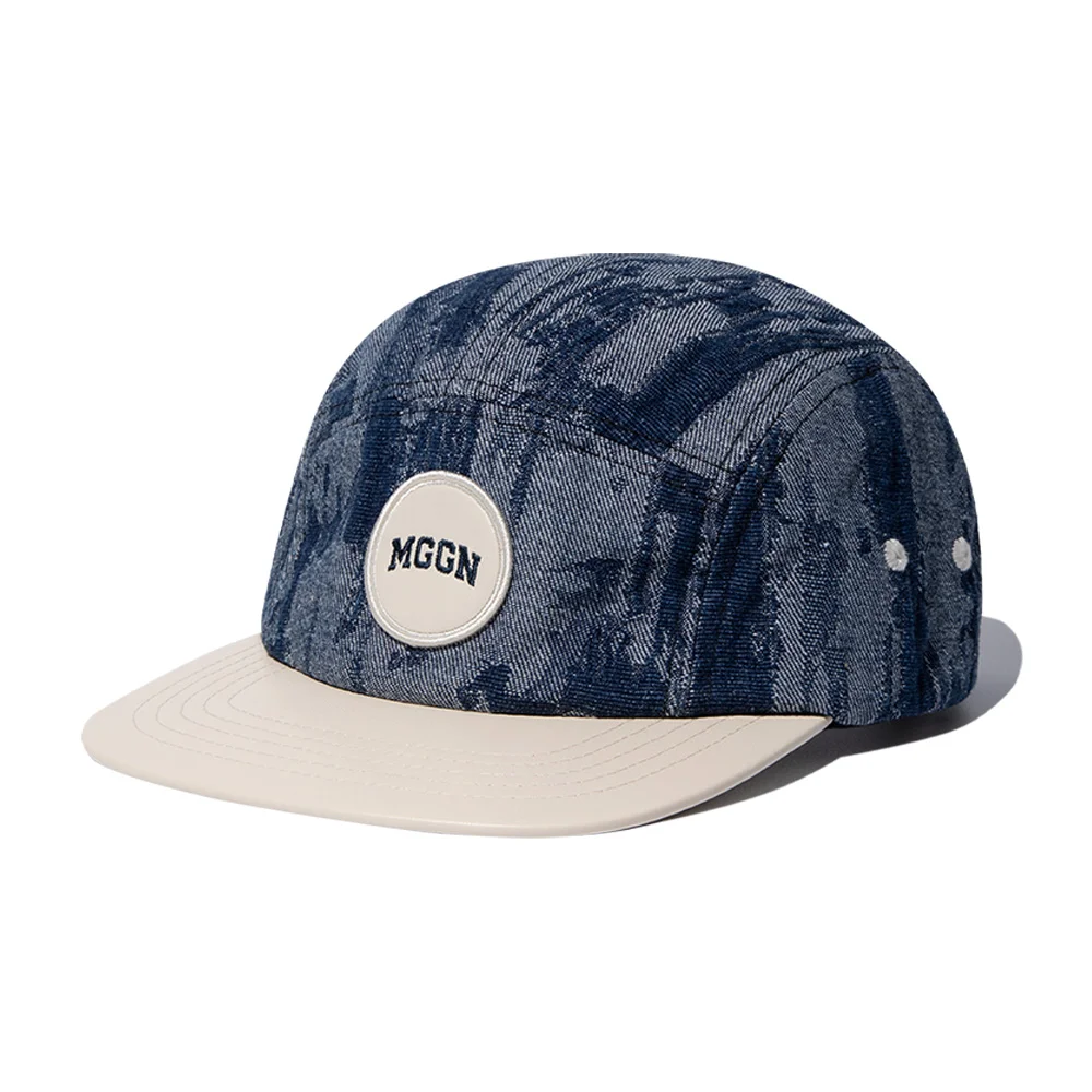 頭飾 9307 提花 中靛藍 牛仔 Camp Cap