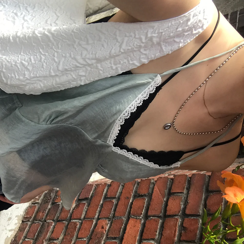 Sepia Oval Chain Necklace