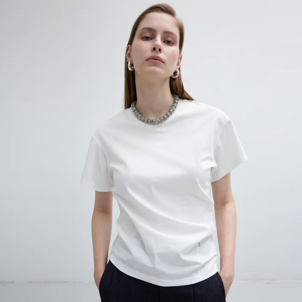 TILTED FLOW T-SHIRT_WHITE