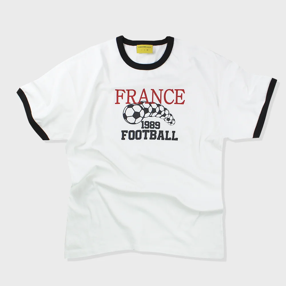ringer sporting T(WHITE/BK)