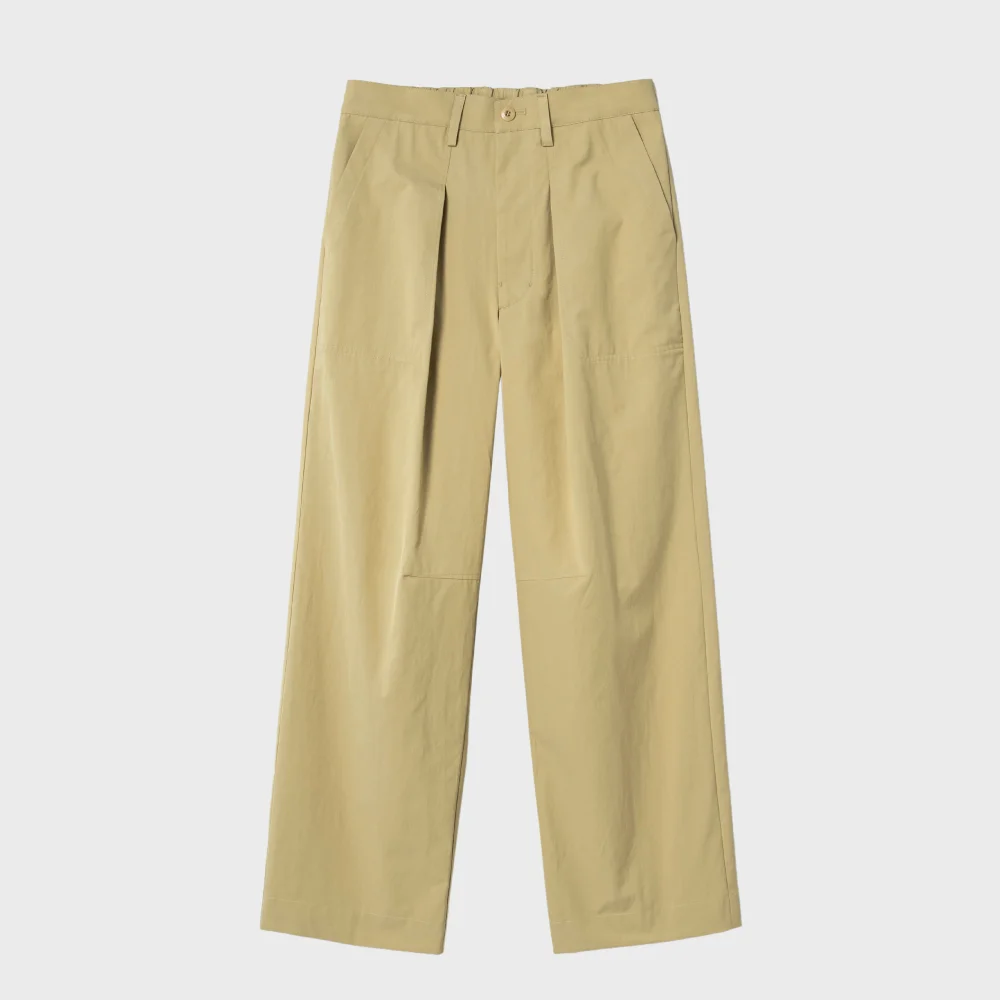 袋 鬆緊帶 軍裝 褲子_BEIGE / NE-PC023606-20