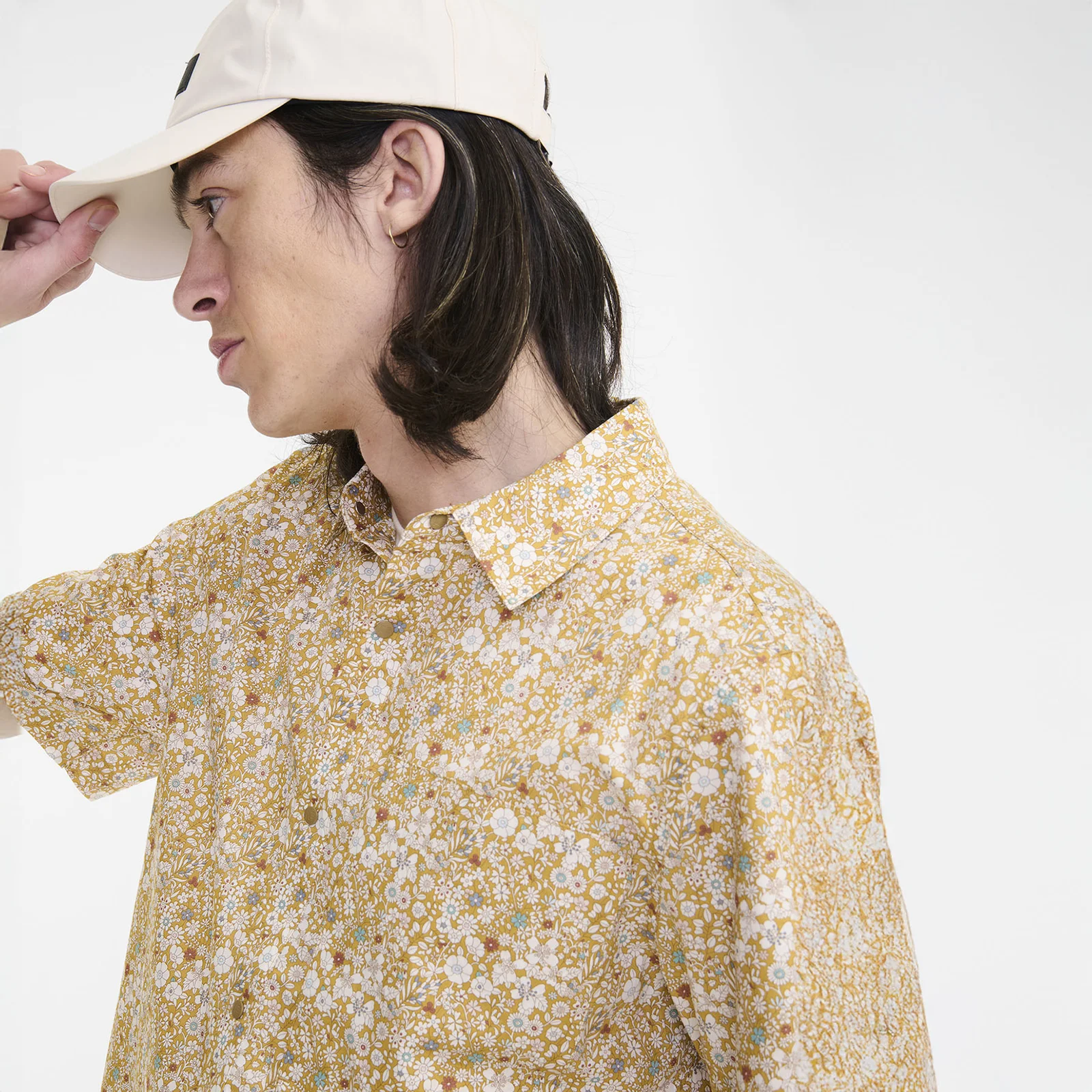 男裝 Liberty 印花 短袖 襯衫 AIS25MSHI008PPR