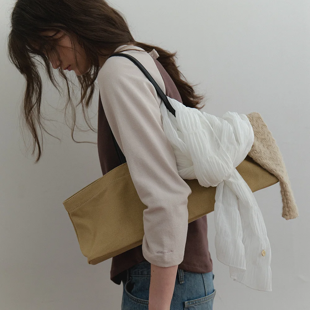 Baguette tote bag_beige