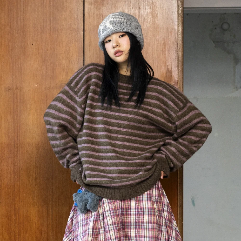 GNT067 Dogtown Hairy 套頭 針織衫 (PURPLE)