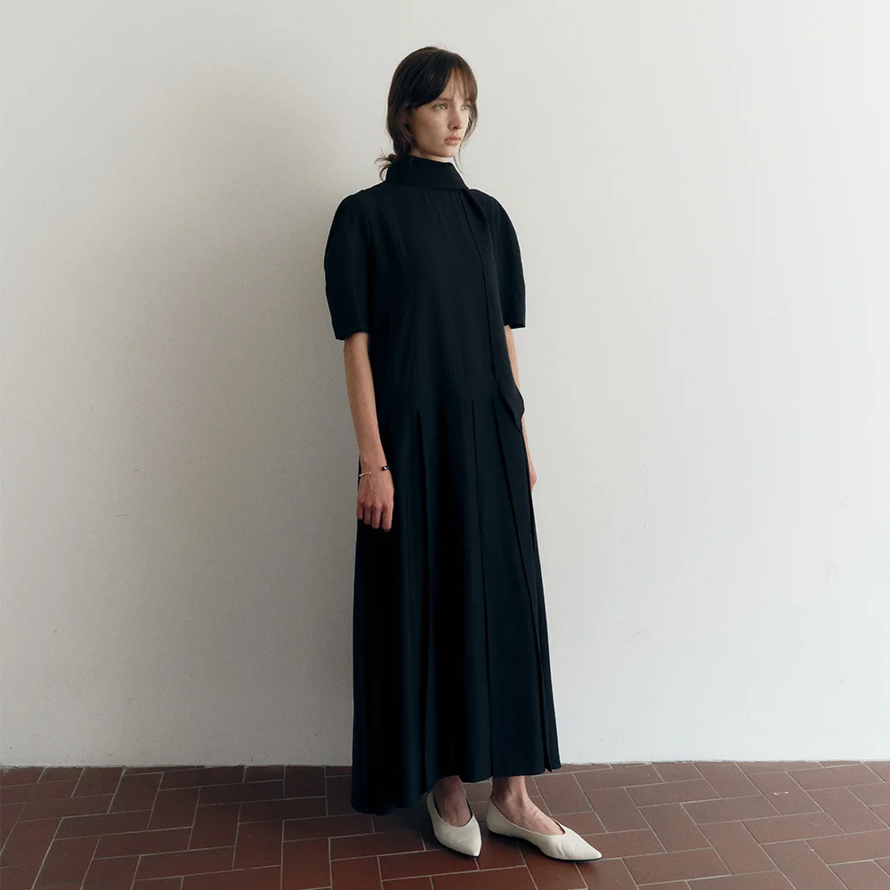 EFFORTLESS TIE DRAPE OPS_BLACK