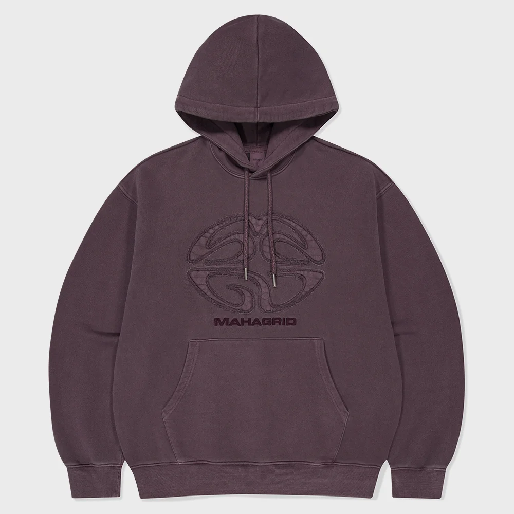 PIGMENT ECLIPSE LOGO HOODIE DEEP PURPLE(MG2FFMM411A)
