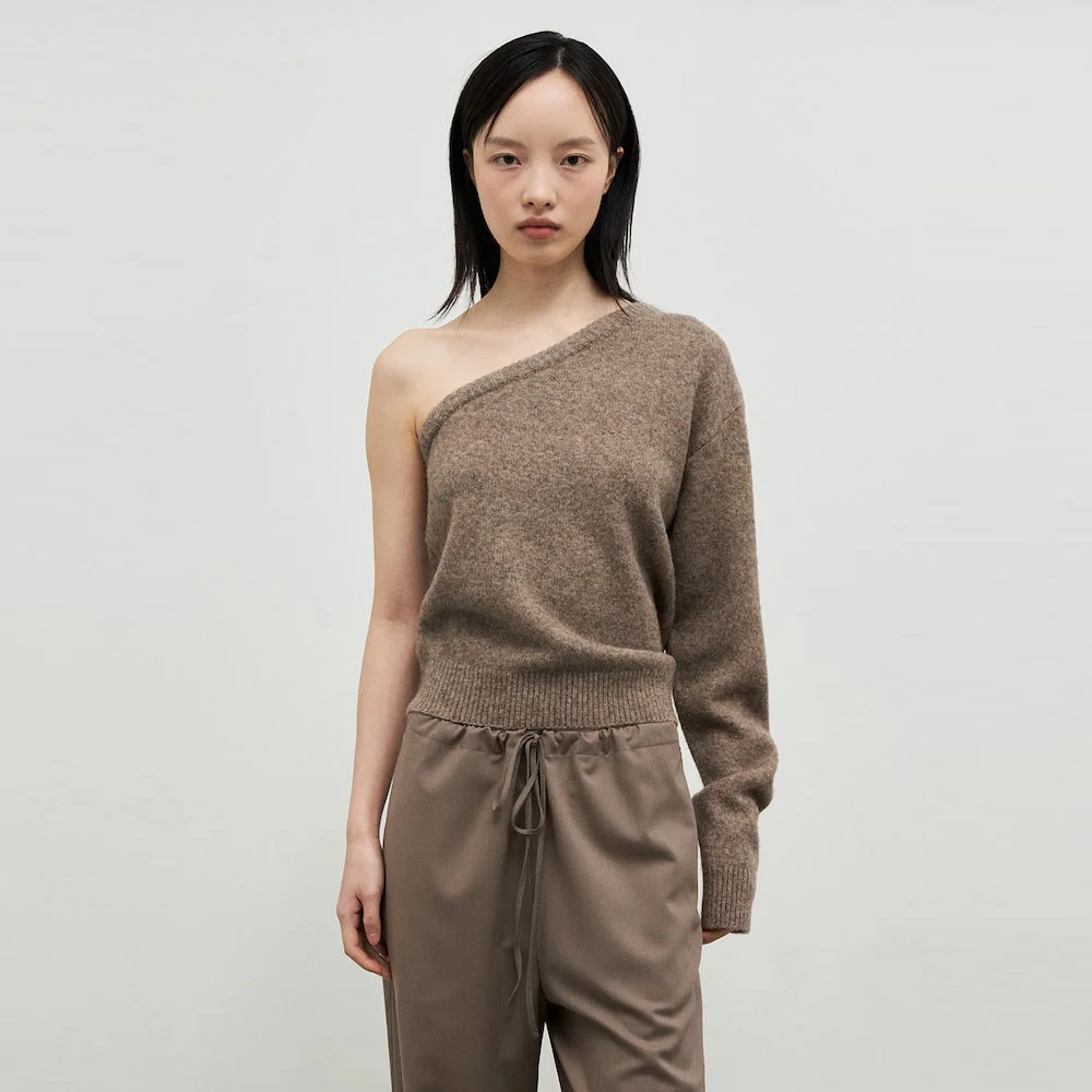 Moss OneOff Shoulder Pullover Beige (AG4951A03A)