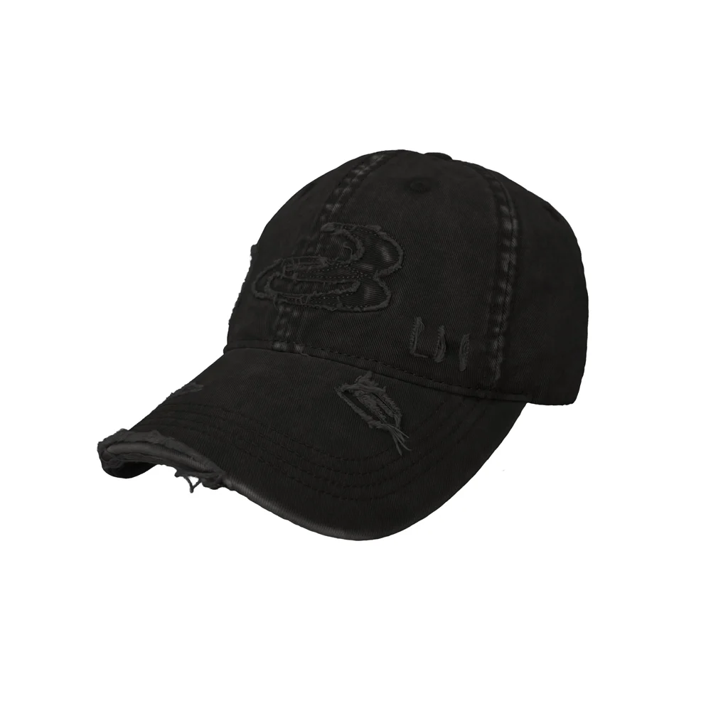 Offcut Distress 帽_黑色 Offcut Distress Cap_Black