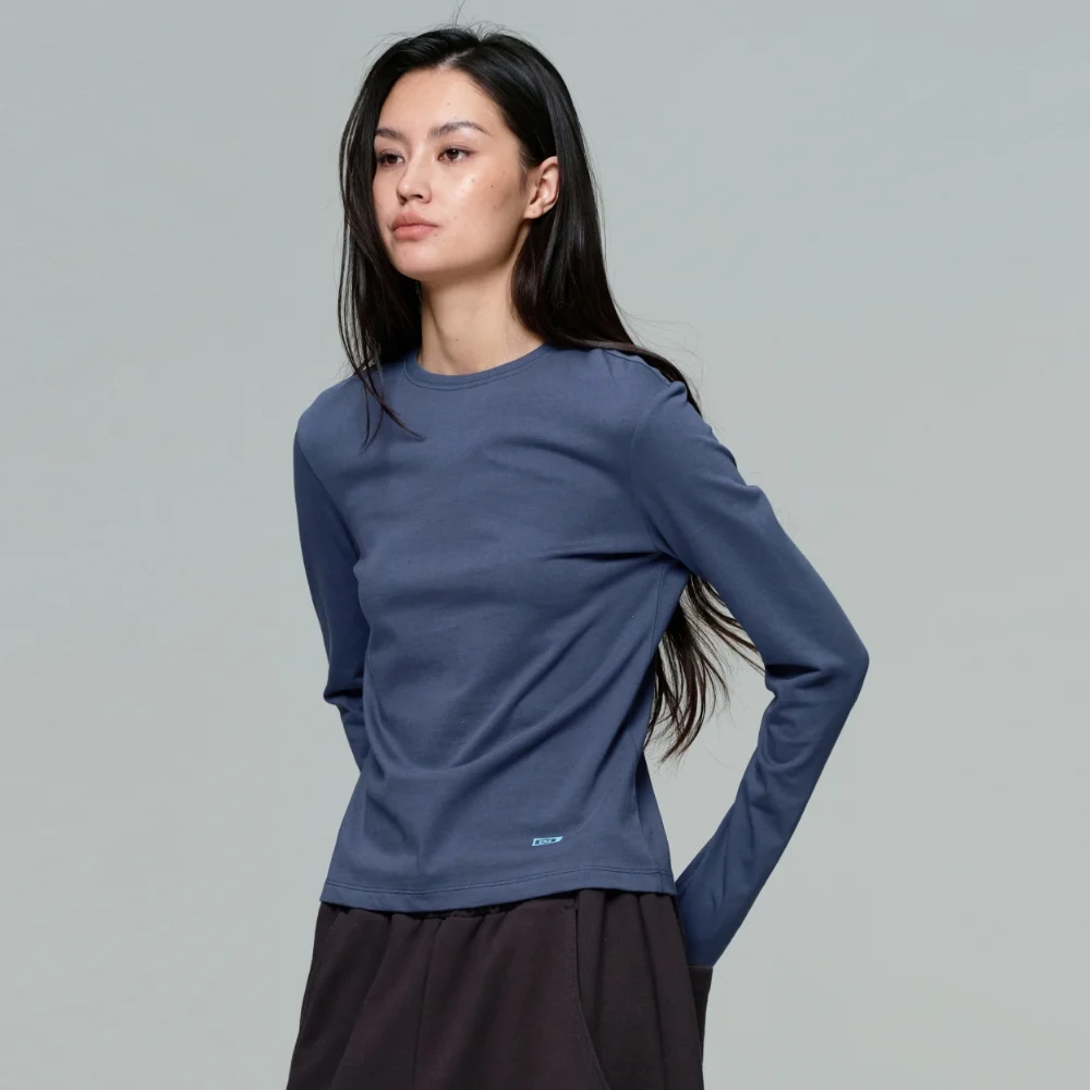 WOMEN ERA ESSENTIAL LS T - WASHED NAVY
