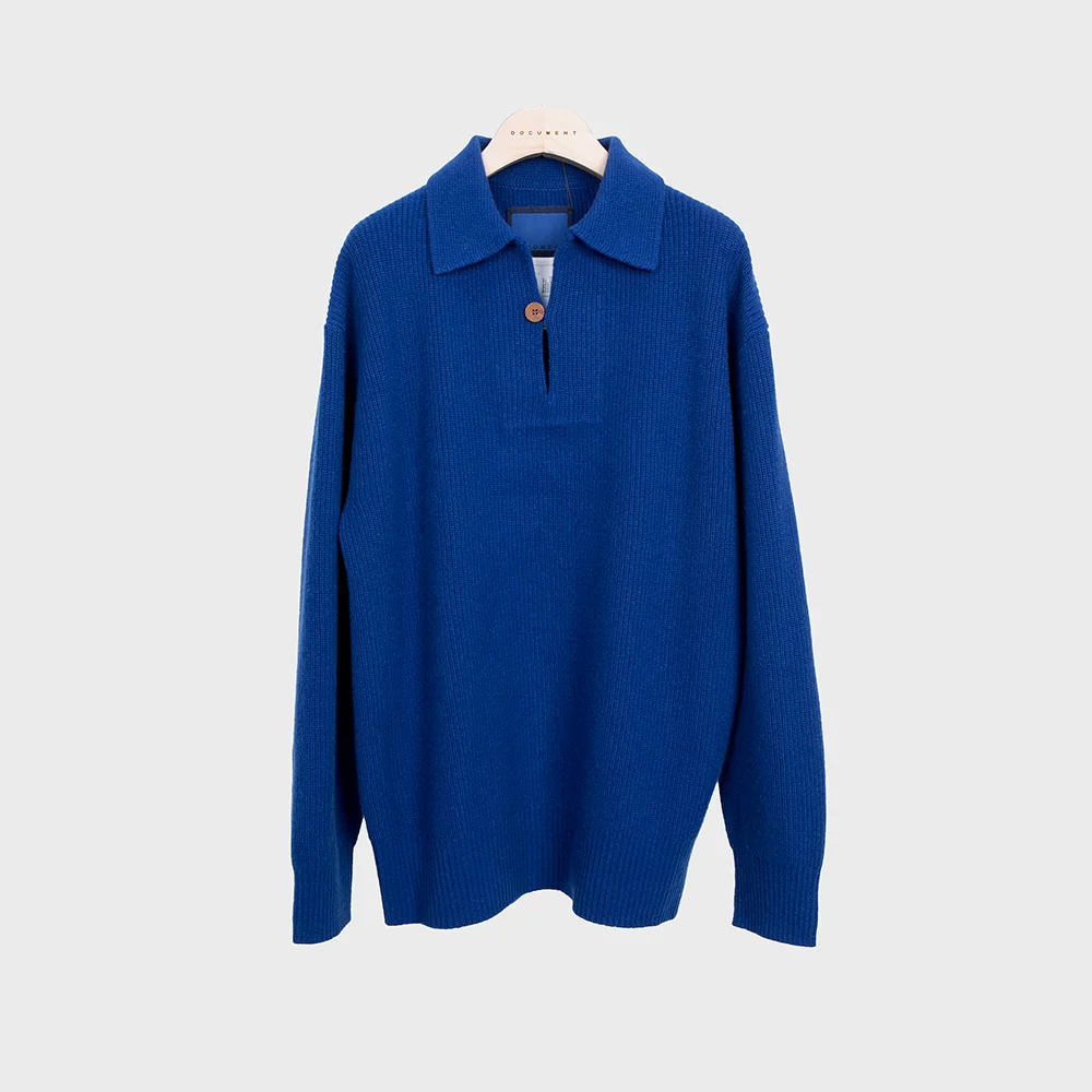 HEAVY WEIGHT SMOCK SWEATER_BLUE
