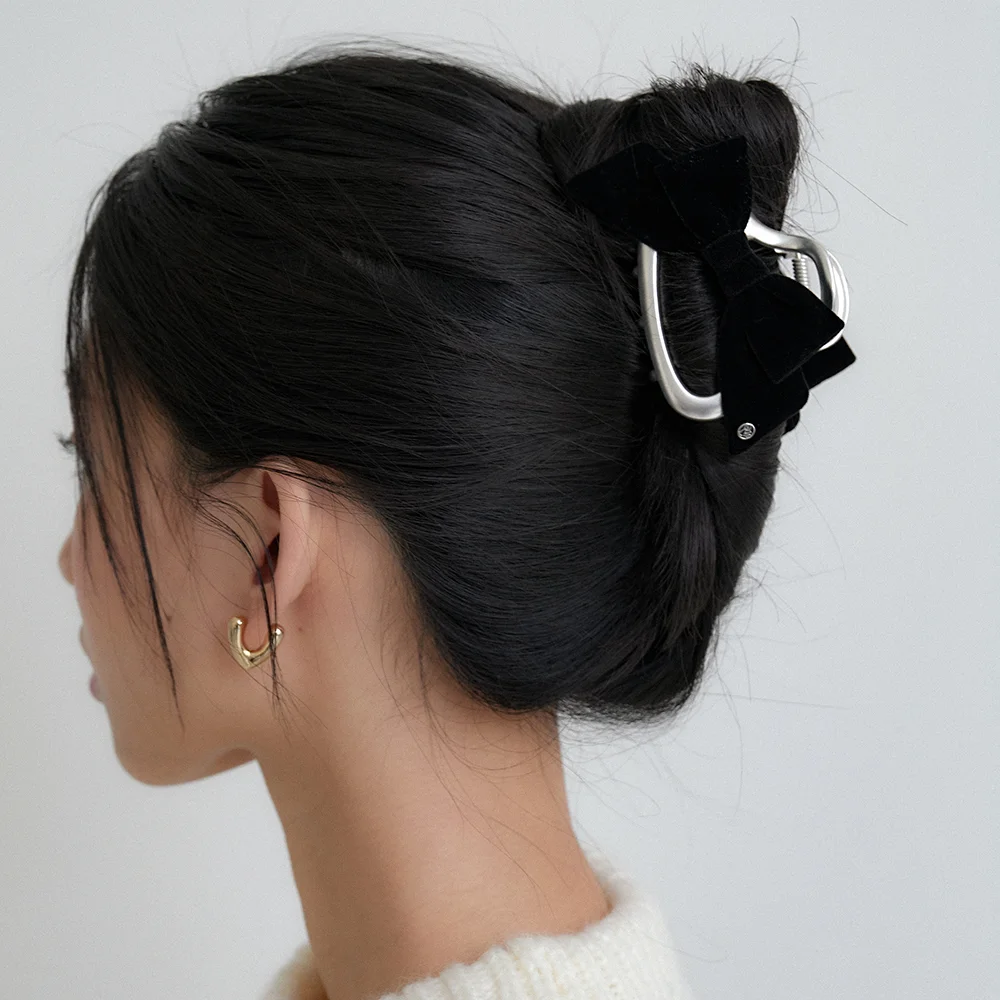 eight note ribbon hair clip HC054