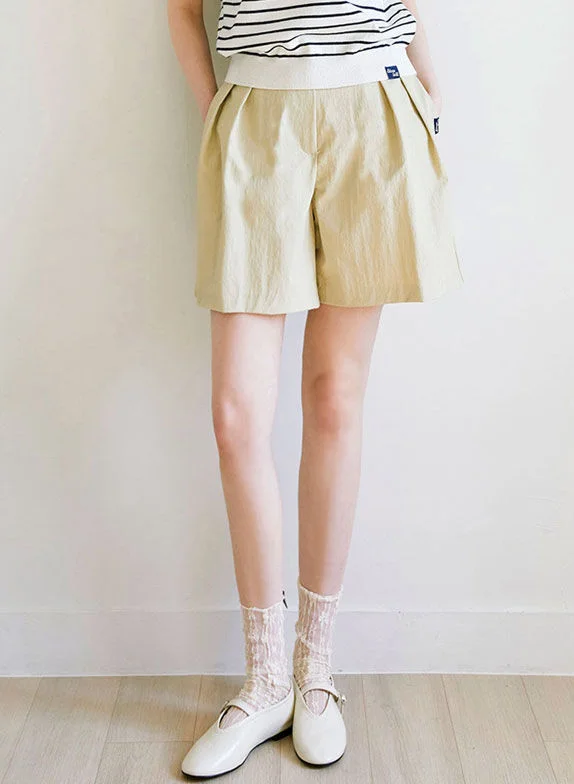 Pintuck short pants_3 Colors