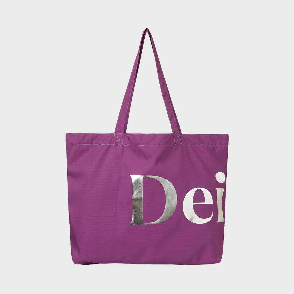 POINT LOGO SHOULDER BIG BAG IN PURPLE