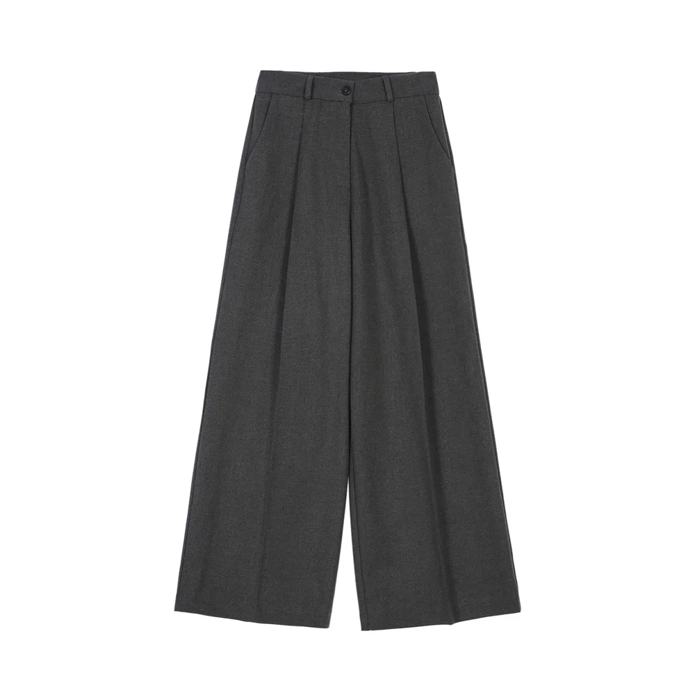 Wool Wide Slacks