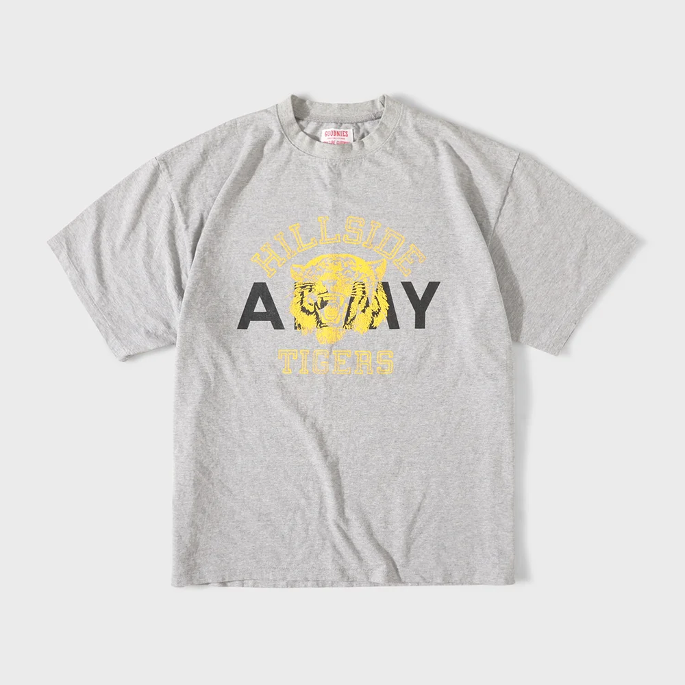 VINTAGE ARMY TIGERS T-SHIRT. Yellow