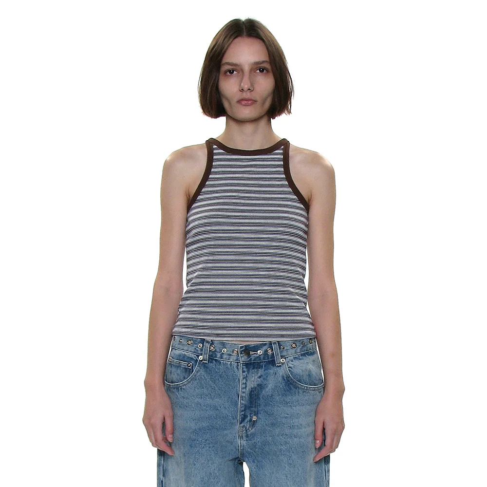 PWC STRIPE RIBBED RACERBACK TANK_BLUE