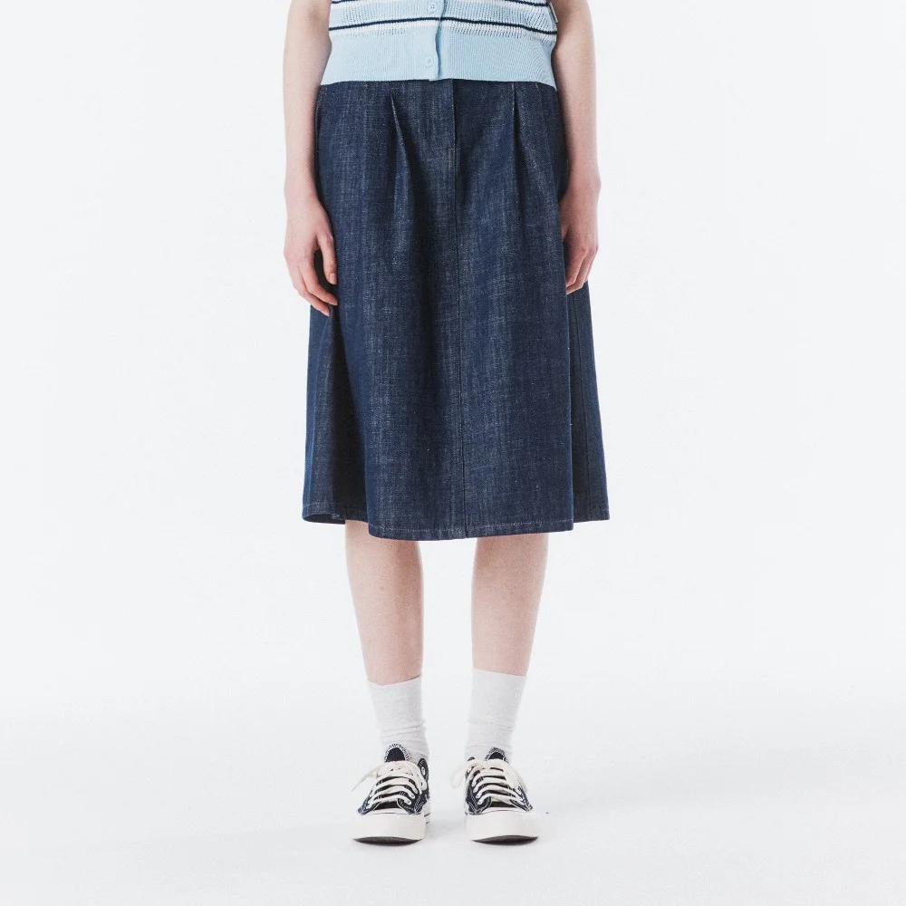 W DENIM SKIRT - INDIGO (P262WSK483)