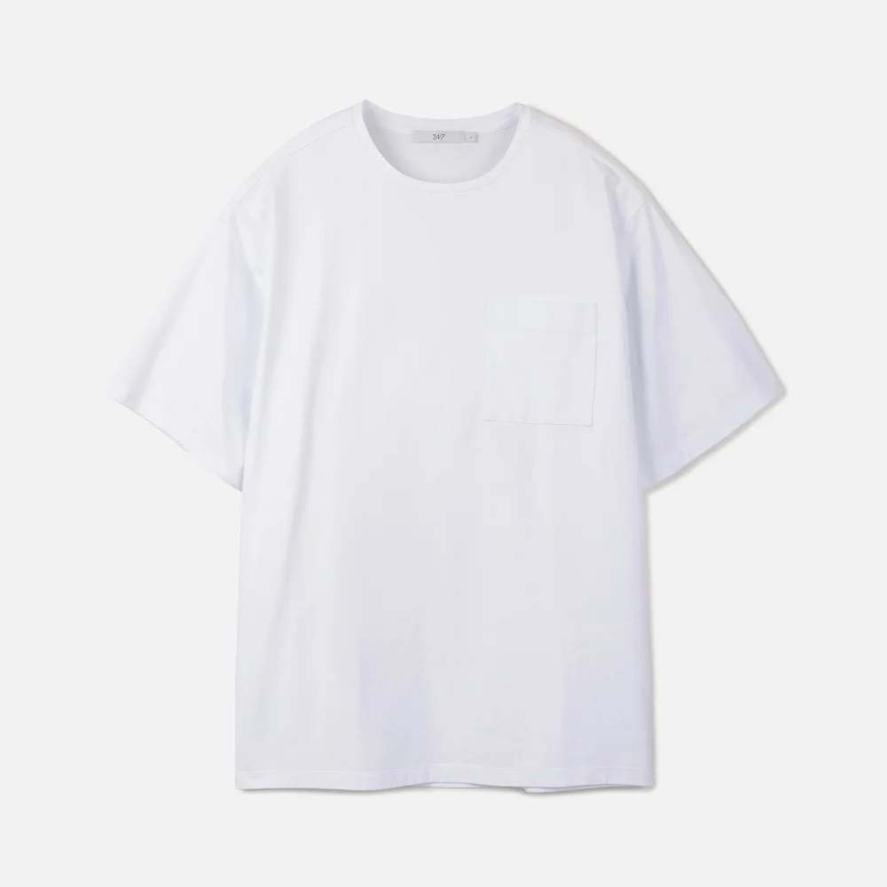 SORONA 30s POCKET TEE WHITE