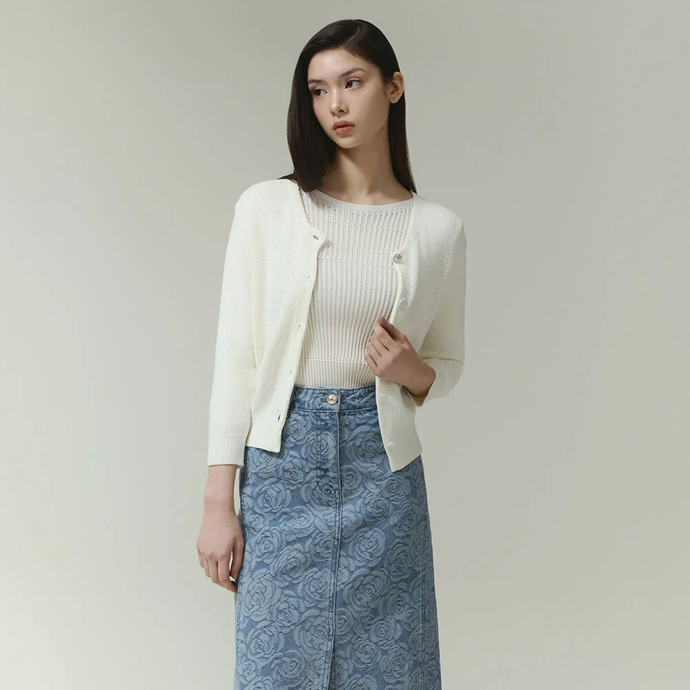 it MICHA 變形 羅紋織法 開襟外套 ITP3KCD100_2colors