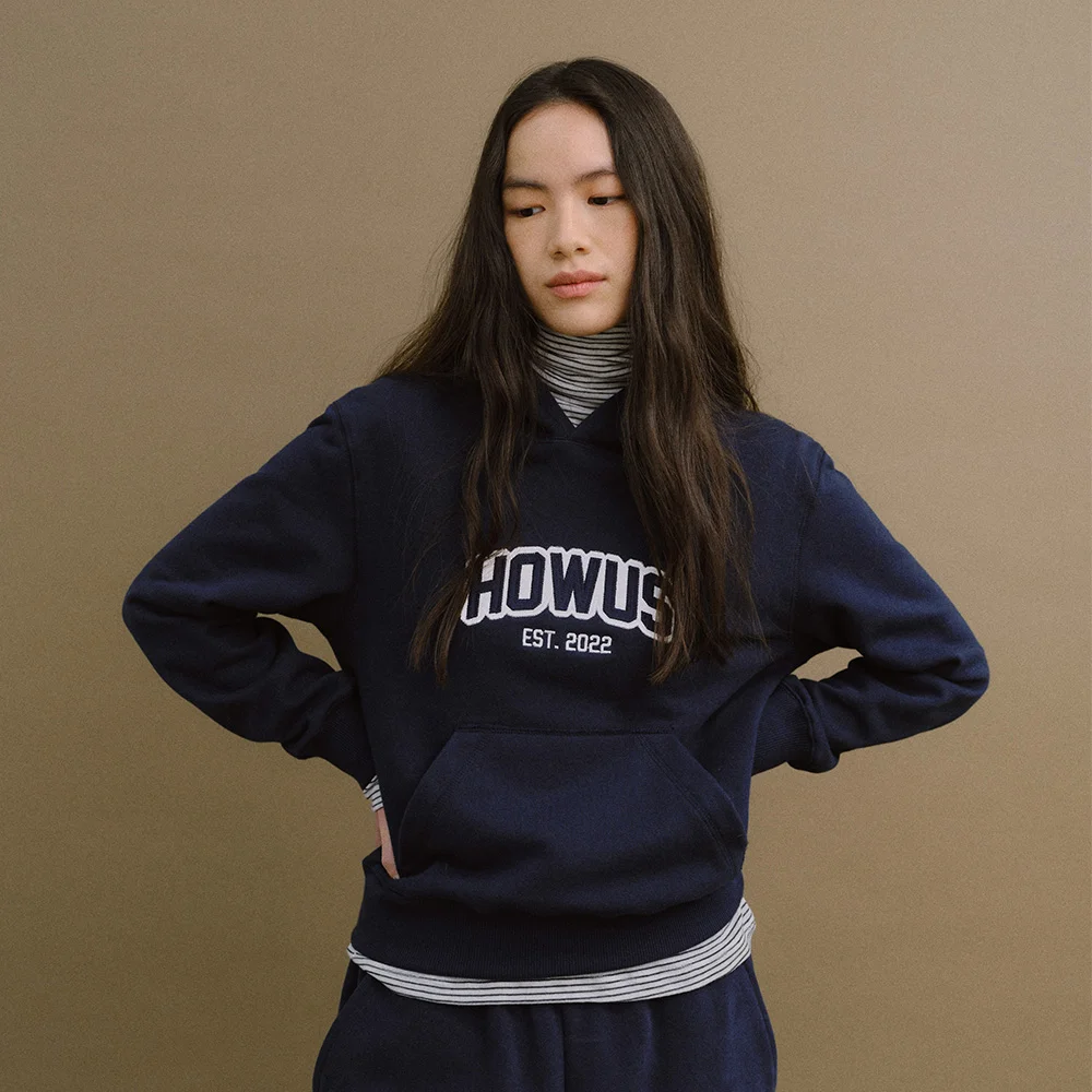 HARPER LOGO HOODIE (NAVY)