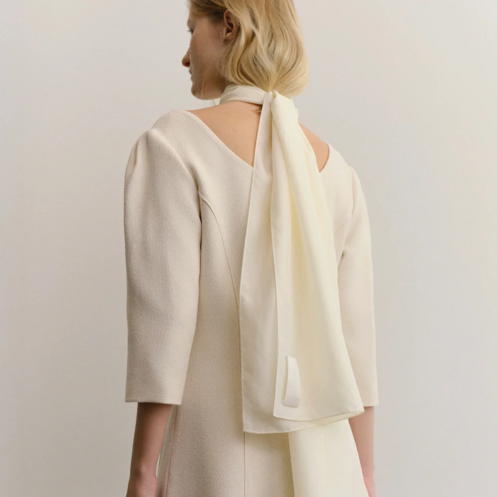 MARGOT SILK100 SCARF_CREAM
