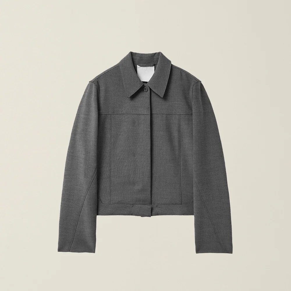 WOMENS MELANGE JACKET GREY