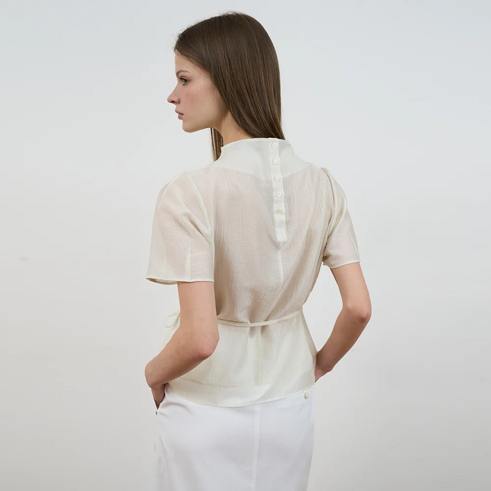 Drape Strap Blouse