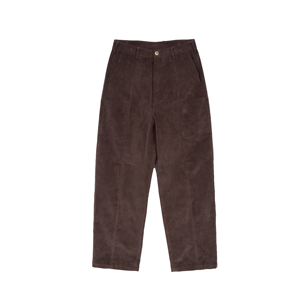 CORDUROY SLIDE PANTS BROWN