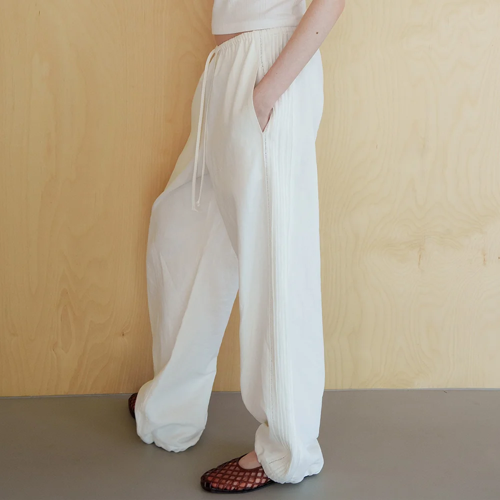 Vintage Pintuck Pants_Ivory