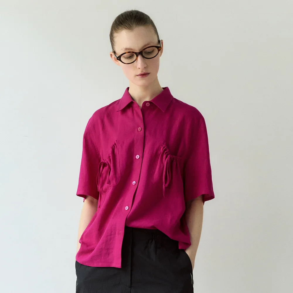 Jules Blouse (Magenta)