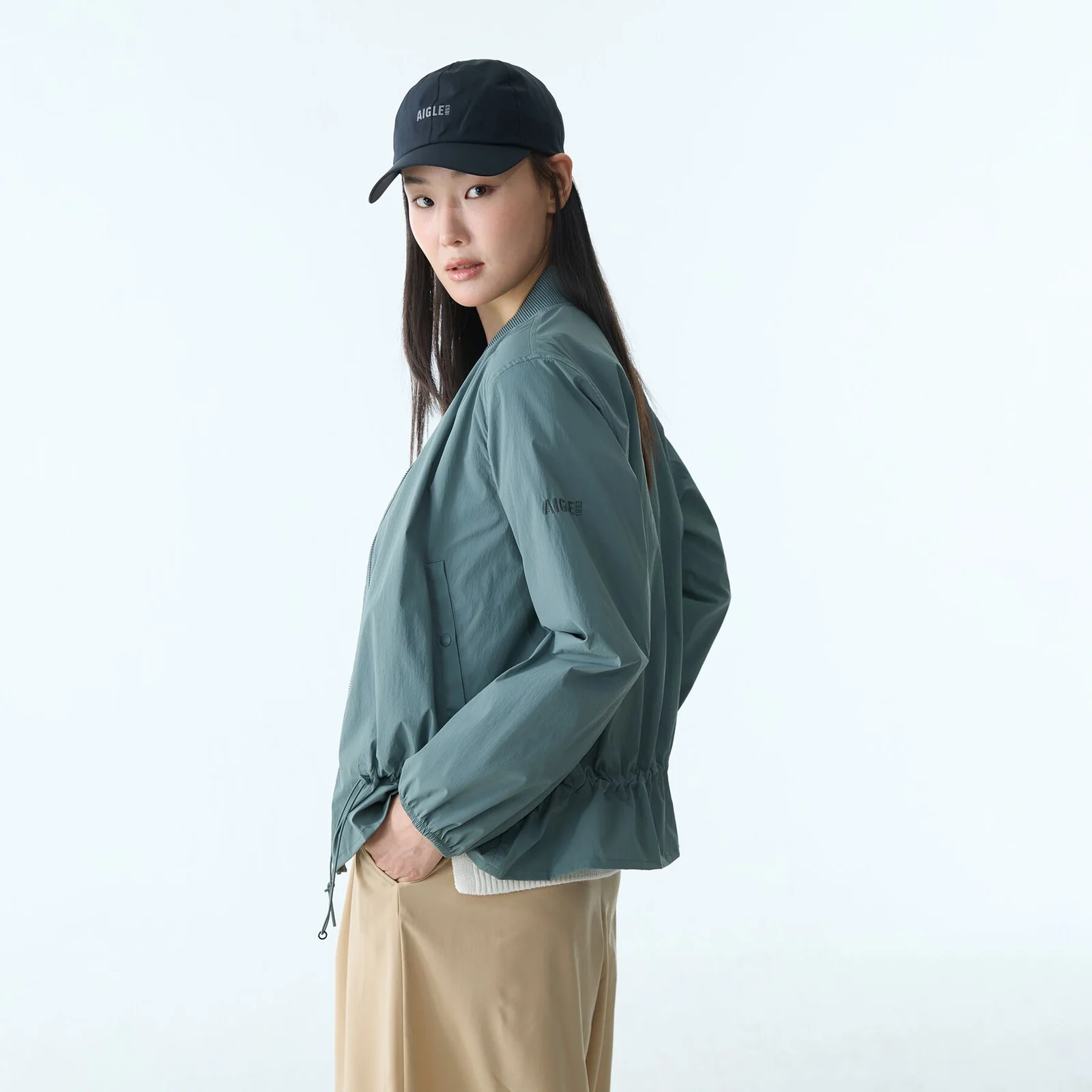 女裝 機能性 輕量 束繩 外套 AAS25WOUT028ALO