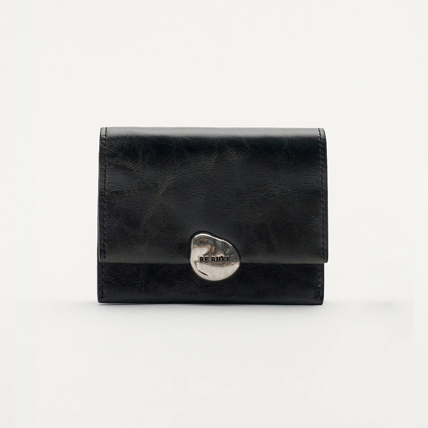 ACCORDION MICRO WALLET BAG CHARCOAL GRAY