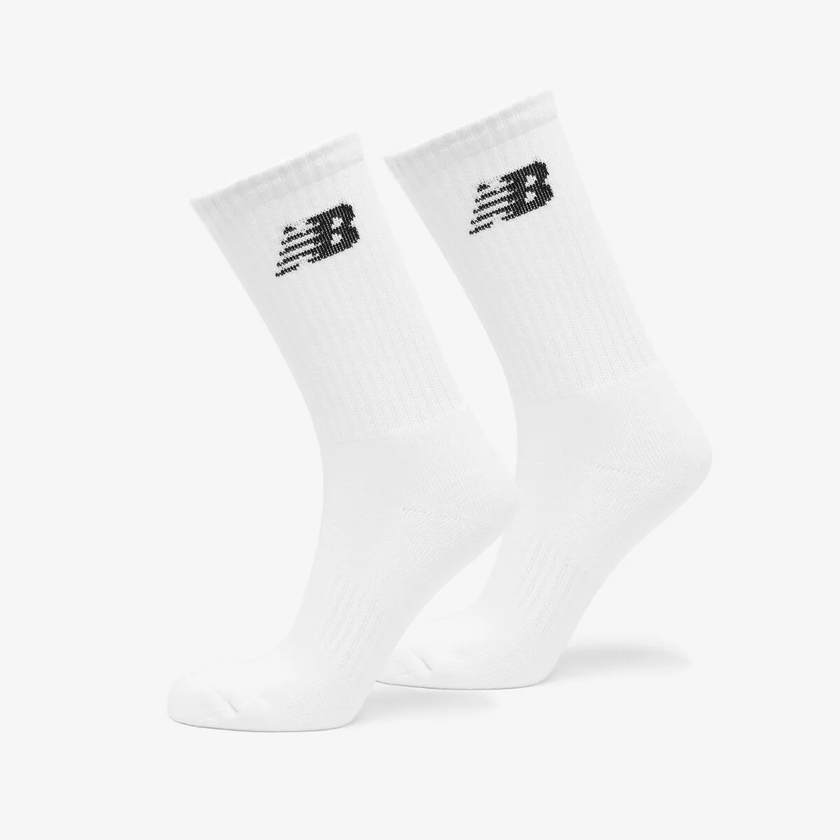 NBGEGF1104 / Half File 提花 中筒襪 3PACK (WHITE)