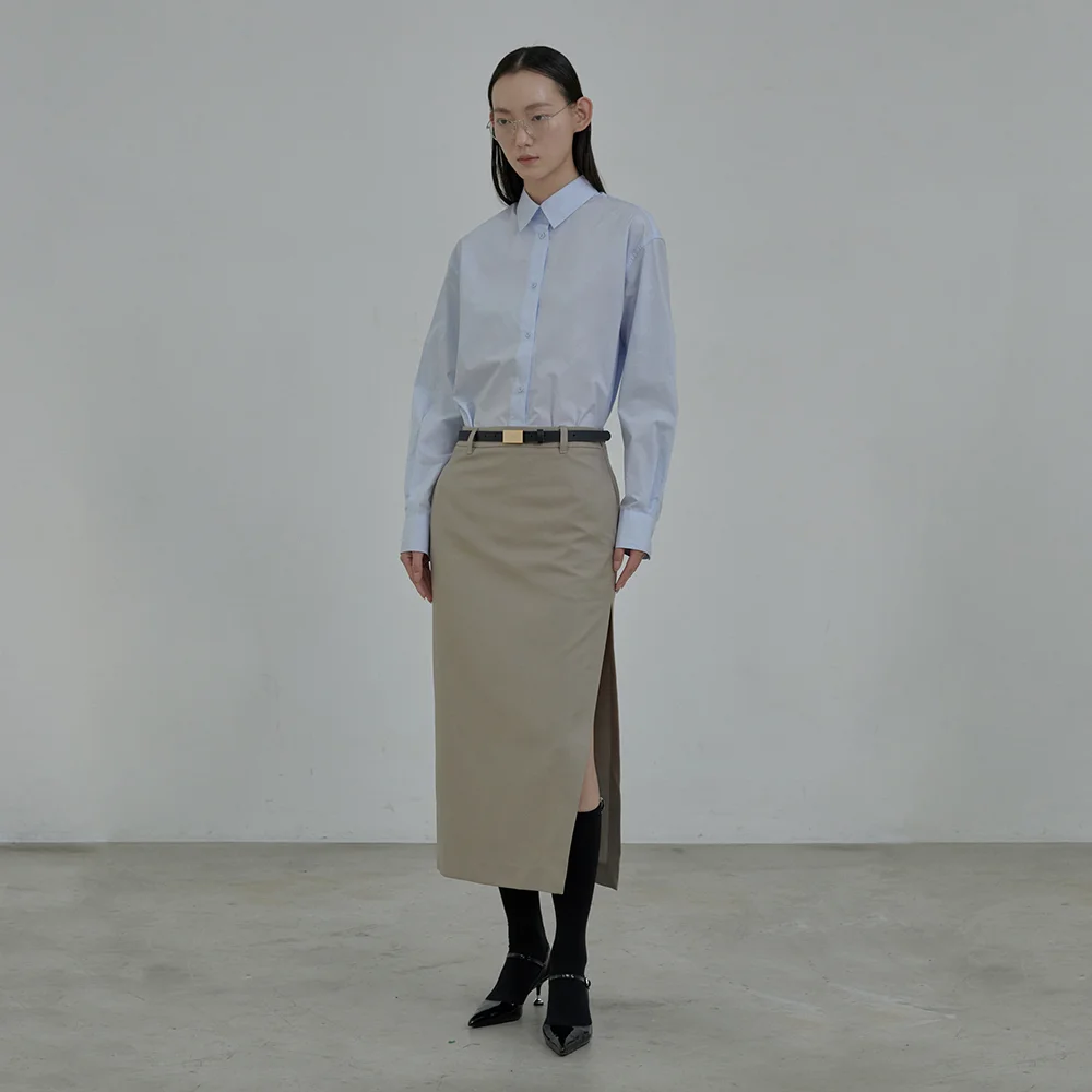 Ray Wide Shirt - Sky Blue