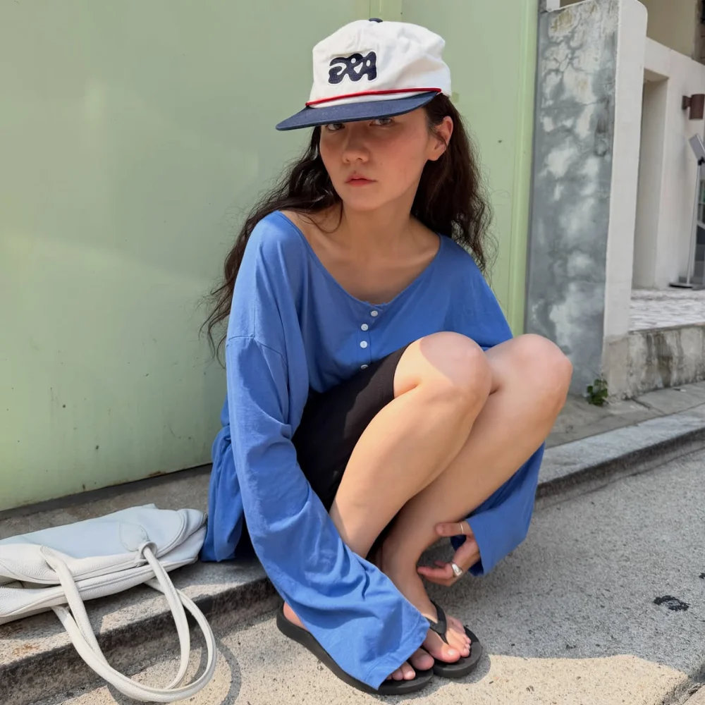 UNISEX ERA BUBBLE LOGO CAP - WHITE NAVY