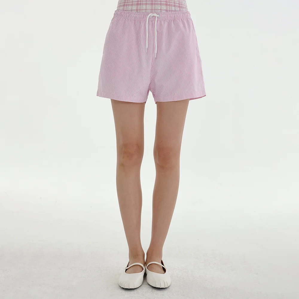 Stripe Beach Shorts_Women (Pink)