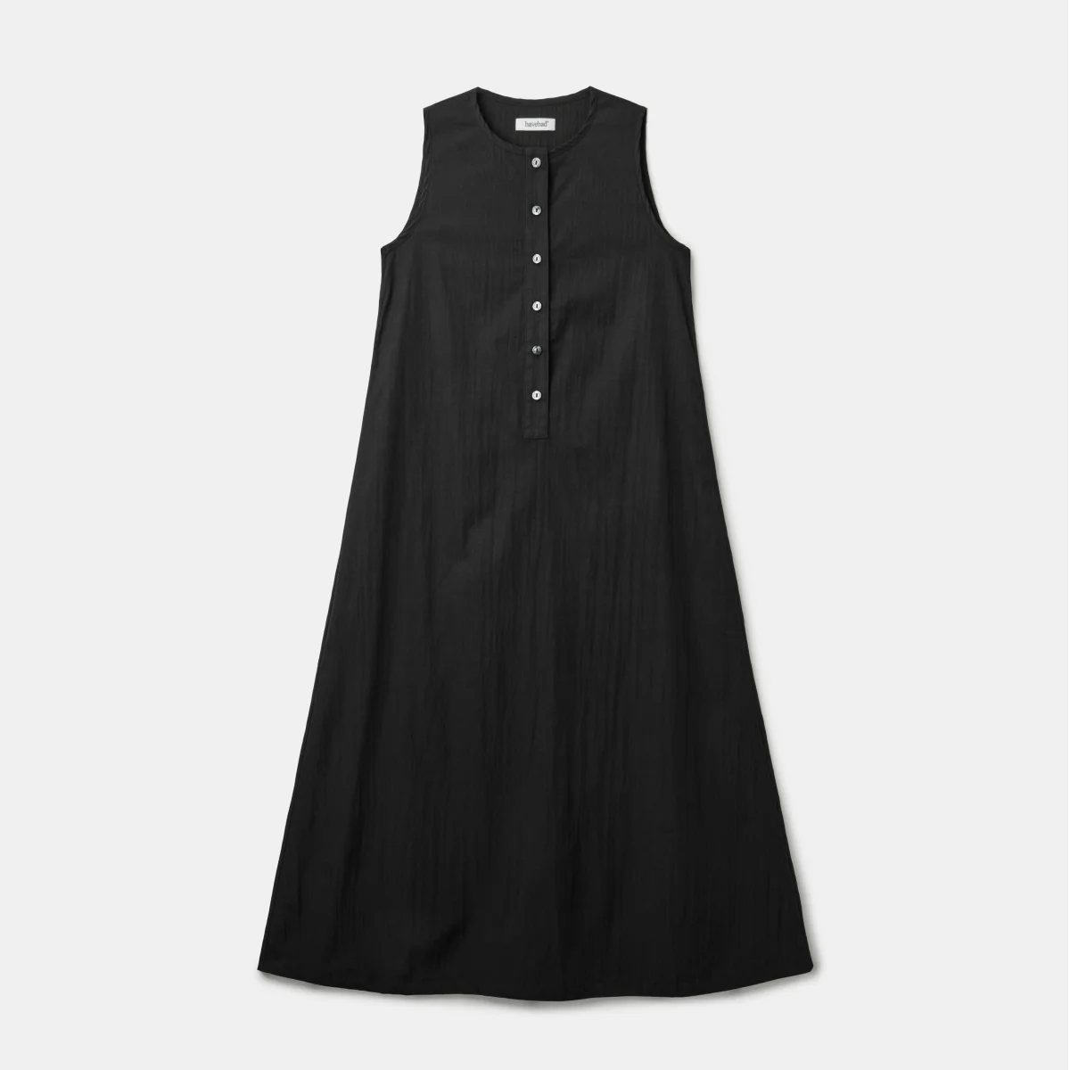 Button Maxi Dress (Black)